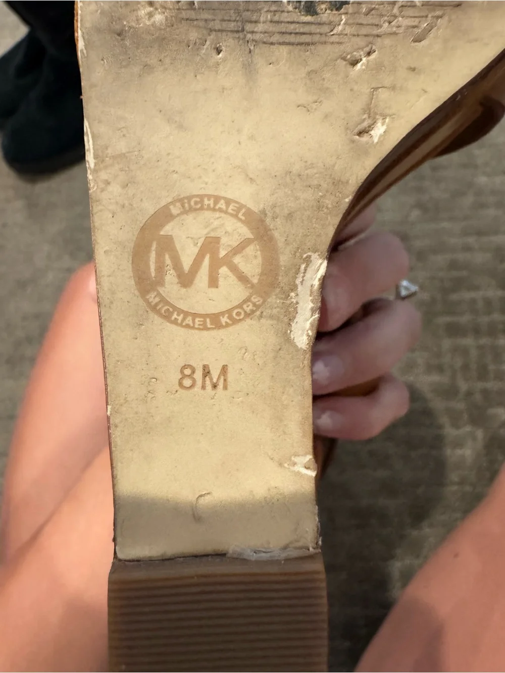 2 Michael Kors Wedges - Brown and Blue Suede/Leather